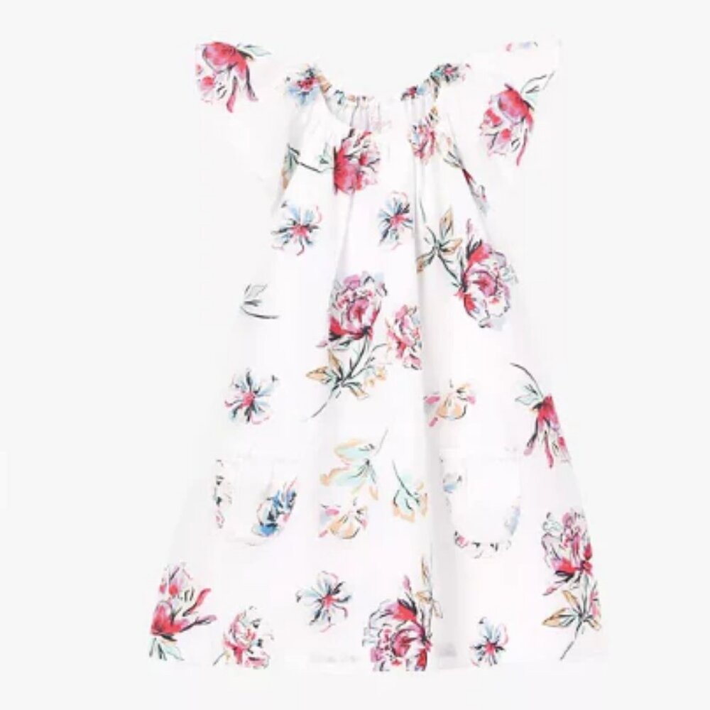 Joules - Suzannah Woven Dress Set - White Floral